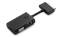 HP Dock Connector to Ethernet and VGA Adapter,HP Dock Connector to Ethernet and VGA Adapter Images